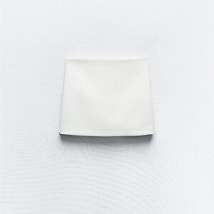 Zara White Mini Skort